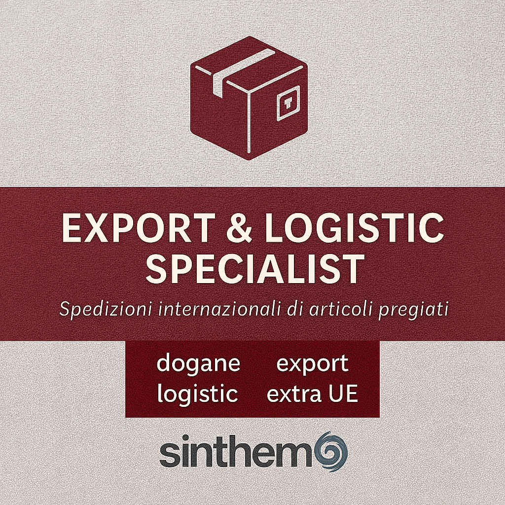 Export & Losgistic Specialit. Una ricerca di personale di SINTHEMA a Biella