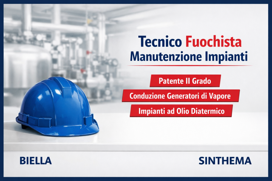offerta di lavoro per tecnico fuochista per manutenzione impianti con patente di 2° grado