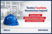 offerta di lavoro per tecnico fuochista per manutenzione impianti con patente di 2° grado